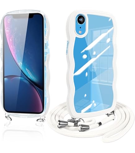 Amazon.co.jp: Guokaien iPhone XR 用の ケース クリア ショルダー