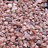 天然石 砕石砂利 3-4cm 1000kg チェリーレッド (ガーデニングに最適 赤色砂利）