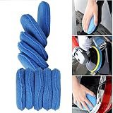 Super Junior 10枚入りセット ポリッシャー バフ 研磨パッド スポンジバフ 研磨スポンジ カー研磨用 電動ドリル ポリッシャー用 マイクロファイバー ブルー 150mm
