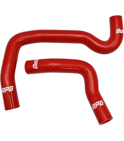 Amazon | JB64 ジムニー シリコン ラジエターホース レッド アッパー