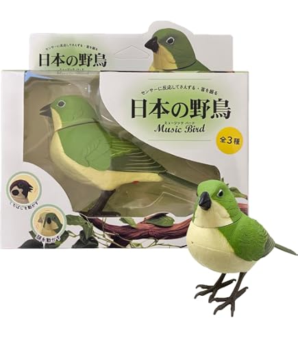 Amazon | TKSK 日本の野鳥 ミュージックバード シマエナガ 人感