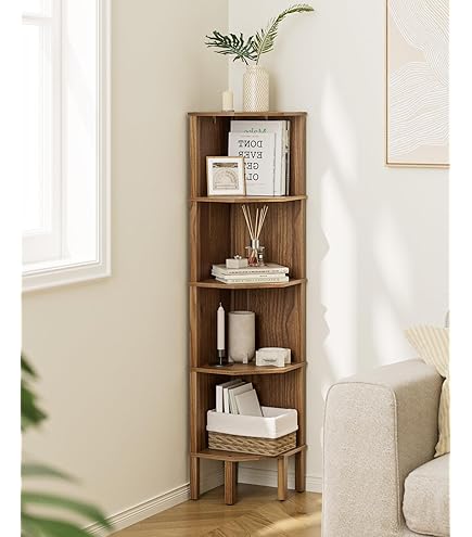 Amazon｜RAGRUND/洗面ボウル/コーナーシェルフ/竹(サイズ34×60cm