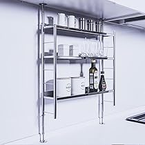 Amazon｜燕三条 ステンレス 調味料ラック ワイド 日本製 つっぱり式