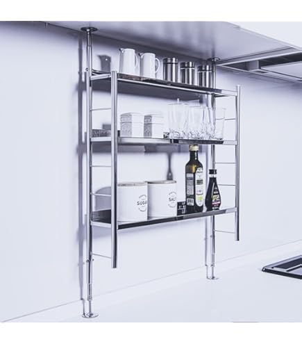 Amazon | [ベルメゾン] キッチンラック 燕三条 つっぱり ラック 日本製