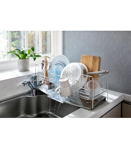 Amazon｜ディノス 水切りかご ラック シンク周り用品 フッ素加工