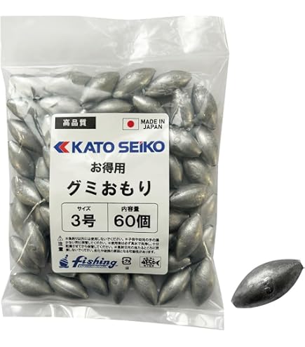 Amazon.co.jp: 中通し（長）おもり 約1kg入り徳用パック 釣り オモリ