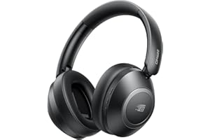 【Amazon.co.jp限定】 ヘッドホン【ANCノイズキャンセリング&Bluetooth5.4 】 ワイヤレスヘッドホン 有線 無線 両用 最大80時間再生 マイク内蔵 ハンズフリー通話 マルチポイント対応 快適装着 軽量 オーバーイヤーヘッドホ