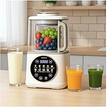 加熱式ミキサー 豆乳メーカー 1.1L大容量 全自動調理 操作簡単 一台多役 Amazon | BADUS 加熱式ミキサー 豆乳メーカー 豆浆机 1.1L大容量