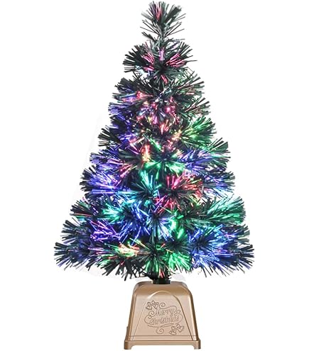 ブラックファイバーツリーfibre optic christmas tree Amazon.co.jp: 3フィートのブラック光ファイバークリスマスツリー
