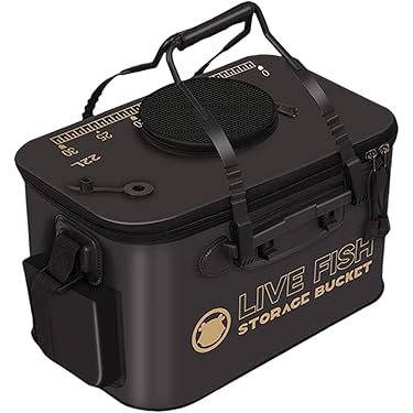 バッカン 28L ブラック 水汲みバケツ付き タックルボックス 釣り bacchan01a.jpg