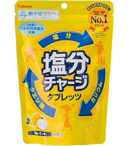 Amazon | カバヤ食品 塩分チャージタブレッツ 梅 81g×48個 | カバヤ