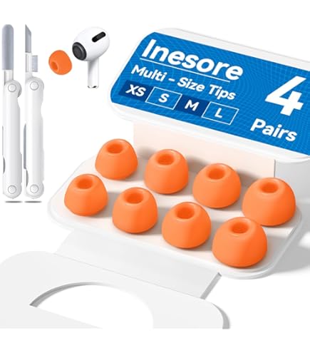 Amazon | Inesore【5組】イヤーピース AirPods Pro3 対応 (XXS/XS/S/M