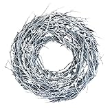 彩か SAIKA リース M 銀 シルバー インテリア用 玄関飾り クール CGX-218sl Glitter branch Wreath Silver