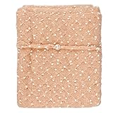 (フィーショー)FEESHOW　赤ちゃん　新生児　ニット編み　ベビーラップブランケット　モダンバーラップ　おくるみ　ガーゼ　モヘア生地　柔らかい　ドット柄　ヘッドドレス付き　マルチブランケット　写真撮