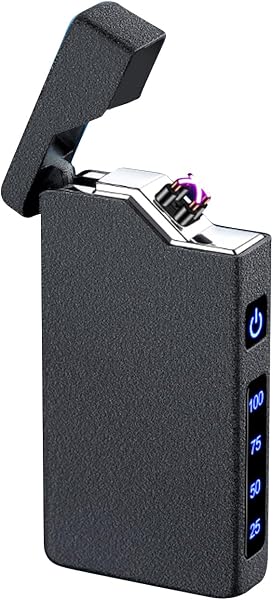 USBライター Type C プラズマ ガスなし オイルなし 充電式USB 小型 防風 電池残量表示 おしゃれ 記念日 プレゼント - 1