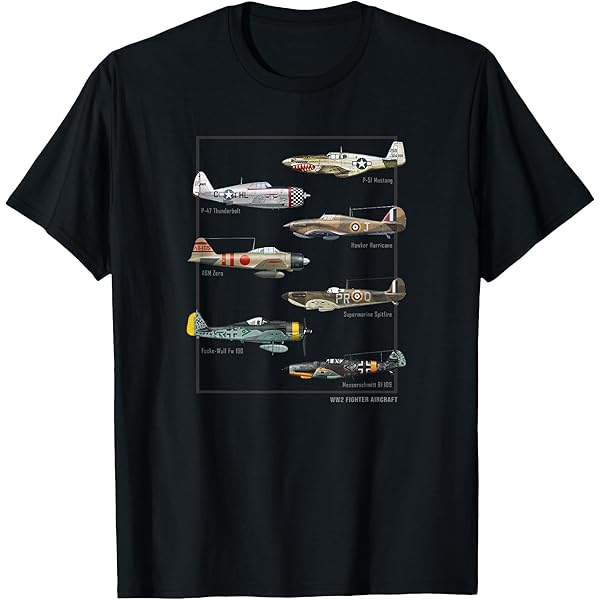 Amazon | メッサーシュミットBf109ドイツWW2ファイター Tシャツ