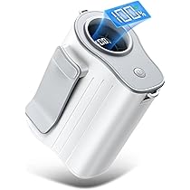 携帯扇風機 7段階風力調節 首掛け 腰掛け 卓上 USB充電 PSE認証済 Amazon | 腰掛け扇風機 【8000mAh大容量・1台4役】 ベルトファン