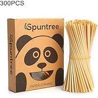 Sugeryy ストロー 麦ストロー 麦わら エコストロー 使い捨てストロー 天然素材 無毒 無臭 環境に優しい 生分解性 家庭用 業務用 ショップ バー用品 飲料用 おしゃれ 優雅 長さ20cm 300本入り