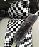 100 %シープスキンラグジュアリーシートベルトカバーOne Piece