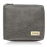 [エドウィン] 二つ折財布 ダークメタルプレート 紙幣収納 小銭収納 カードポケット 22229055 60.ブラック