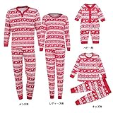 POTOJP 親子服 クリスマス 親子お揃い パジャマ ルームウェア 部屋着 パジャマ ベビー服 子供服 キッズ ロンパース カバーオール 上下セット クリスマス長袖 親子 ペアルック カップル 兄弟