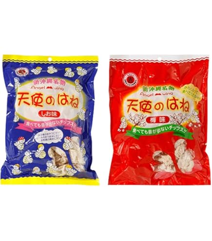㊗️人気商品②㊗️沖縄・天使のはね(塩④梅④)・みすてないで(塩④梅④)・大容量 天使のはね 梅味 30g｜沖縄お土産 ハイビスカス