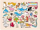 木製知育パズル 海のなかま