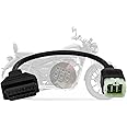 AMHTDOL Obd2アダプター Royal Enfield オートバイ 6ピンから16ピン OBD 診断ケーブル用 インターセプター 650/Continental GT 650/535 バイク CAN バス用 Elm327 Obdii コードリーダー対応