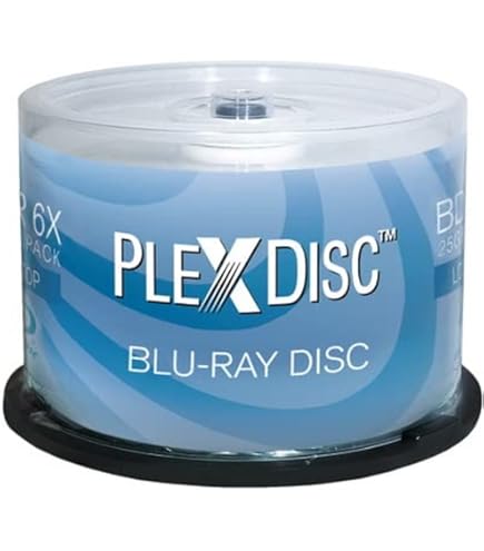 Smartbuy 50 Pack Bd-r 25gb 6X Blu-ray Single Layer Recordable Disc Logo Top Blank Data Video Media 50 Disc Spindle | Guatemala - View #3