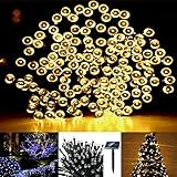 Solarmks DC-1200 Solar String Lights Warm White 200 Led 72ft Holiday Outdoor Ambiance Lighting [並行輸入