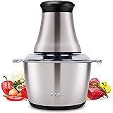 Vitahop 電動ミート350Wグラインダー フードプロセッサー ステンレス製食品チョッパー 家庭用 2L