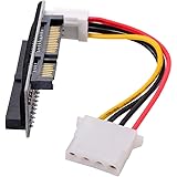 Cablecc IDE/PATA 40Pinディスク-デスクトップおよび3.5インチハードディスクドライブ用SATAメスコンバータアダプタPCBA