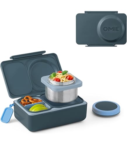 Amazon | OmieBox 子供用 弁当箱 - 保温 弁当 ランチボックス 漏れ防止