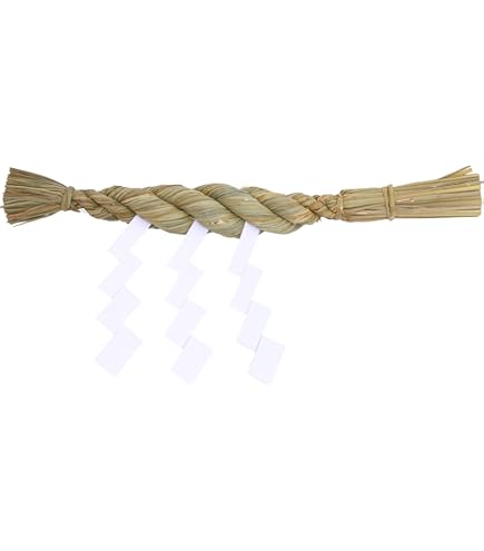 Amazon｜神棚の里 しめ縄 約110センチ 大型神棚板用 4尺 大根締め 藁