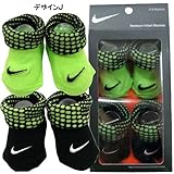 NIKE ナイキ ベビーソックス ブーティ 2足セット 靴下 0/6ヶ月-デザインJ