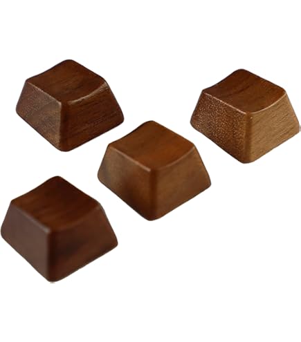 Amazon | YMDK 木製キーキャップ ソリッドウォールナットウッドキー