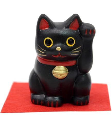 Amazon.co.jp: 石黒亜矢子 アコメヤキャッツ 瀬戸まねき猫 置き物 福