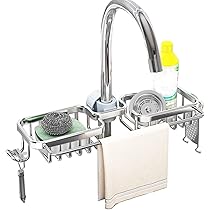 Amazon｜スポンジホルダー 蛇口 ステンレススチール 高耐久 厚手