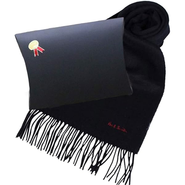 Paul Smith ポールスミス カシミヤマフラー 黒 マルチストライプ Paul Smith ポールスミス カシミヤマフラー 黒 マルチストライプ