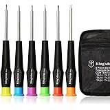 Kingsdun 三角ドライバー ドライバーセット 三角ネジ用 子供おもちゃ用 特殊 精密 ドライバー マグネット入り 6サイズ プラレール 交換 分解 ゴムタイヤ交換 トーマス マックハッピーセット対応 修理用工具セット どらいばー 6本セット