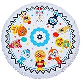 【直径150cm】2017年 夏物 アンパンマン 円形タオルケット Anpanman ホワイト◇150cm