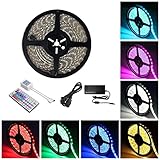 Litupliv 32.8ft 10M Waterproof Flexible Strip 600 LEDs Color Changing SMD5050 RGB LED Light Strip Ki