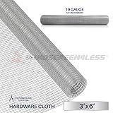 windscreen4less 36 Tallカスタムサイズにカット長19-gauge 1 / 2 -ハードウェア布 36 in X 6 ft