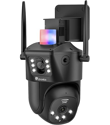 Amazon.co.jp: Ctronics 4K 防犯カメラ 30倍光学ズーム 150m赤外＆50m