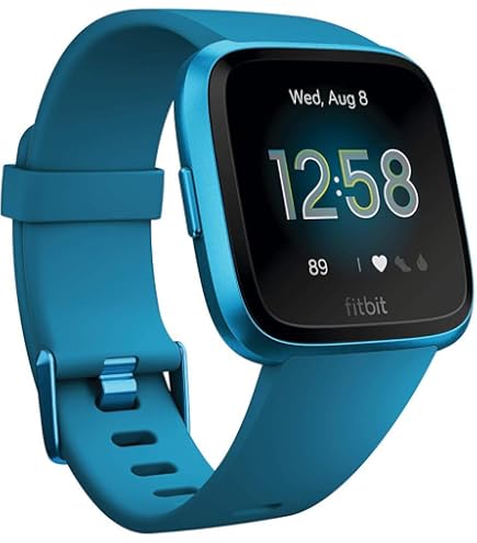Fitbit Versa Smart Watch, Gray/Silver Aluminium, One Size (S & L