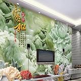 Sproud 大規模なカスタム Hd 壁紙ヒスイ彫刻家、お祝いの牡丹 Lotus リビングルームの Tv の背景ホームデコレーション 250 Cmx 175 Cm