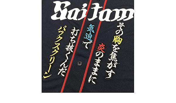Amazon 埼玉 西武 ライオンズ 刺しゅう ワッペン 中村 応援歌 黒 中村剛也 ノーブランド品 スポーツ アウトドア