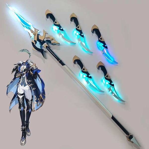 Amazon | 対応原神 ローエン コスプレ 道具 刀 発光可能 短刀 ナイフ