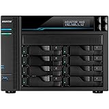 ASUSTOR ASUS子会社 NAS キット 8ベイ AS6508T Lockerstor 8 2xM.2 NvMe SSDスロット Intel Atom クアッドコア 2x2.5GbE 2x10GbE高速ポート 8GBメモリ 搭載 メーカー3年保