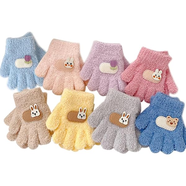 Amazon.co.jp: [Umeloeo] キッズ 手袋 子供 5本指 ミトン スマホ手袋